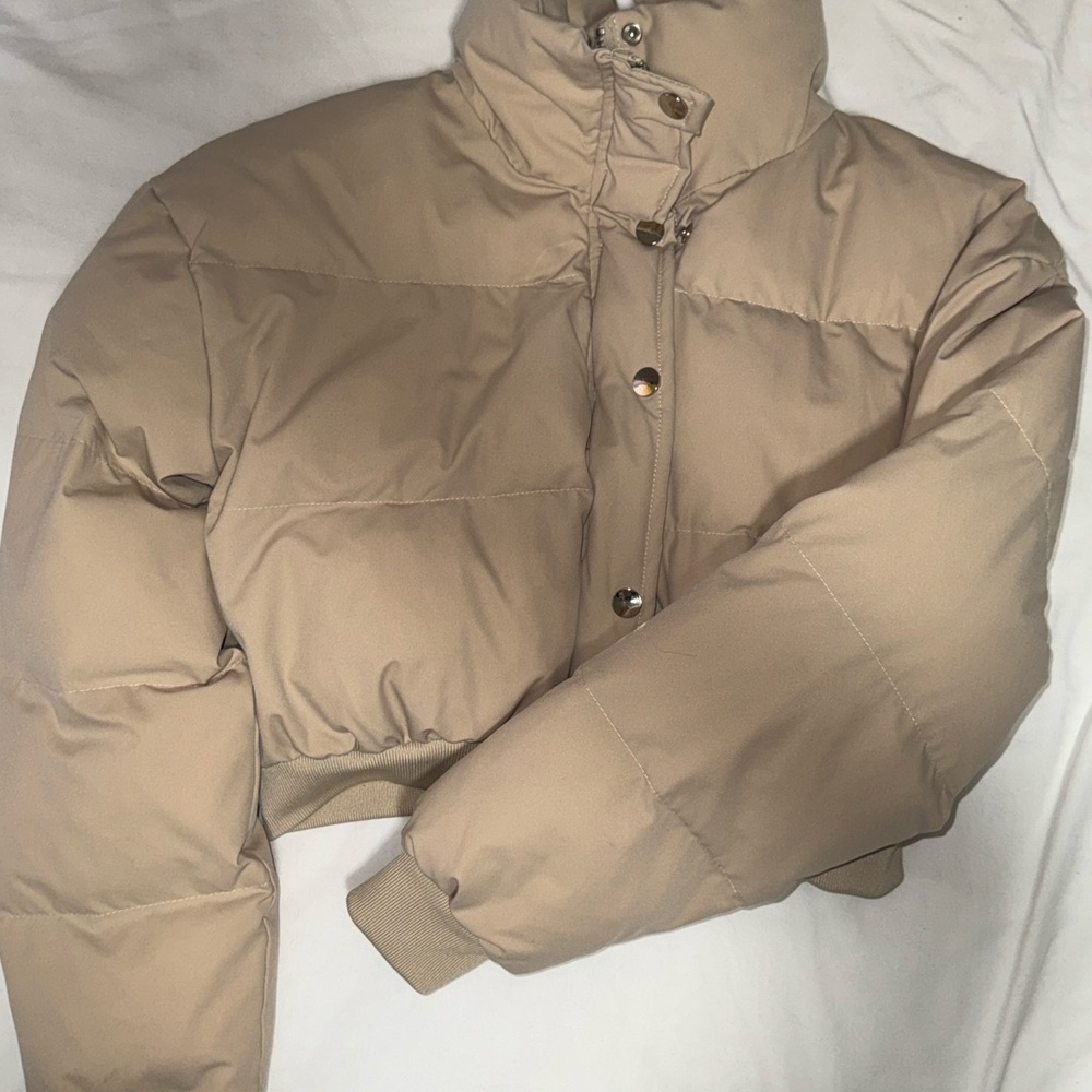 Tan Puffer Jacket